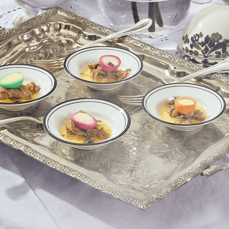 Arcadia Set of 4 Fruit Bowls, D16.5cm, White