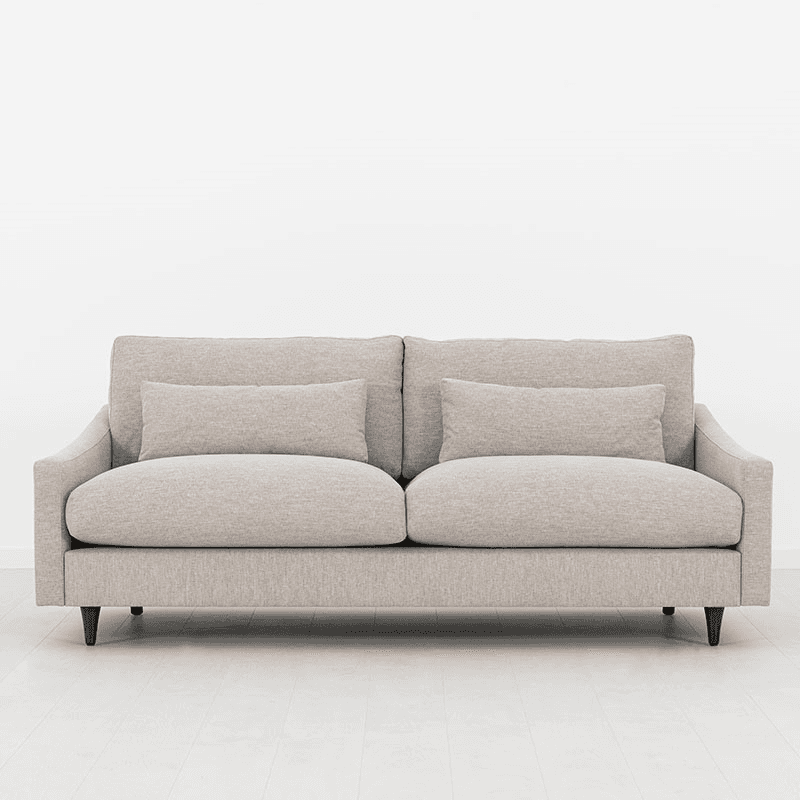 Model 07 Linen 3 Seater Sofa, Pumice