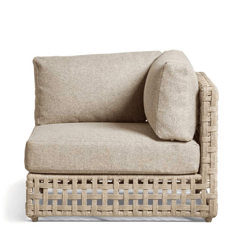 Trelliage Corner/End Chair, H79 x W90 x D93cm, Natural