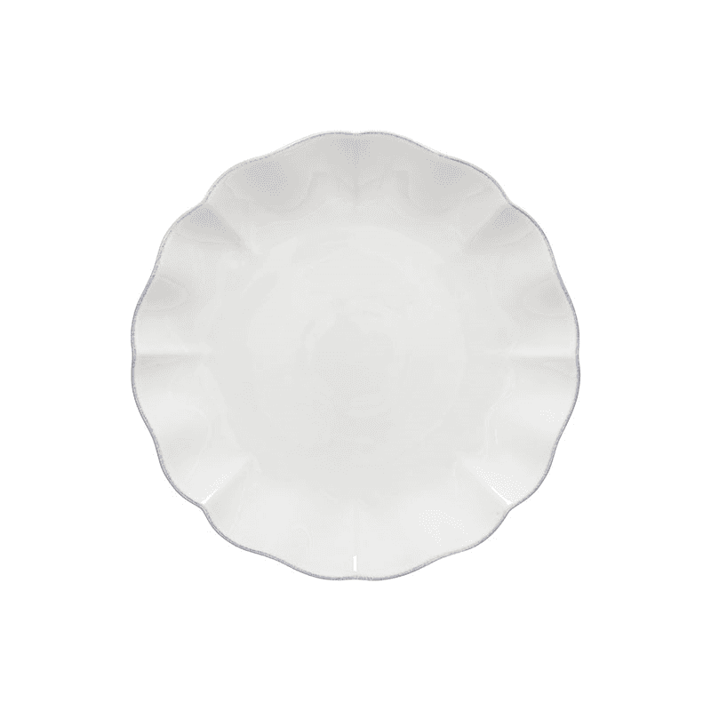Rosa Set of 6 Dinner Plates, D28cm, White