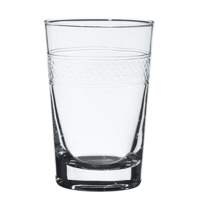 Bands Set of 6 Crystal Tumblers, 260ml, Clear