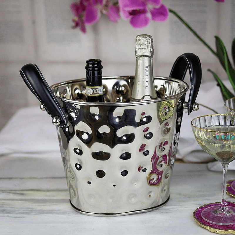 Polo Wine Cooler, H22.2 x W26.3 x D21.5 cm, Silver