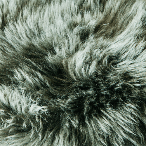 Image showing the Square Sheepskin Seat Pad, 37 x 37cm, Moss product.