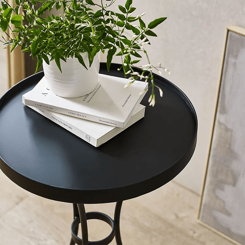 Bexley Side Table, H72cm x W40cm x L40cm, Black