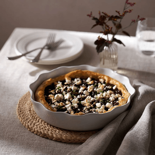 Image showing the Portobello Pie Dish, D27cm, White product.