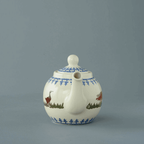 Image showing the Brixton Pottery- Farm Animals, 2-Cup Teapot product.