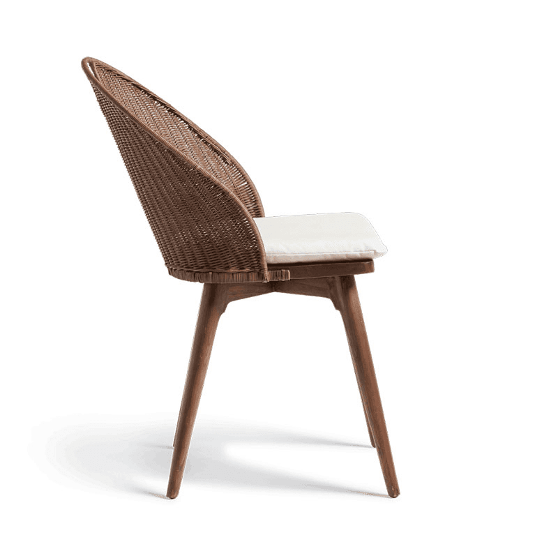 Panela Rattan Dining Chair, Chestnut