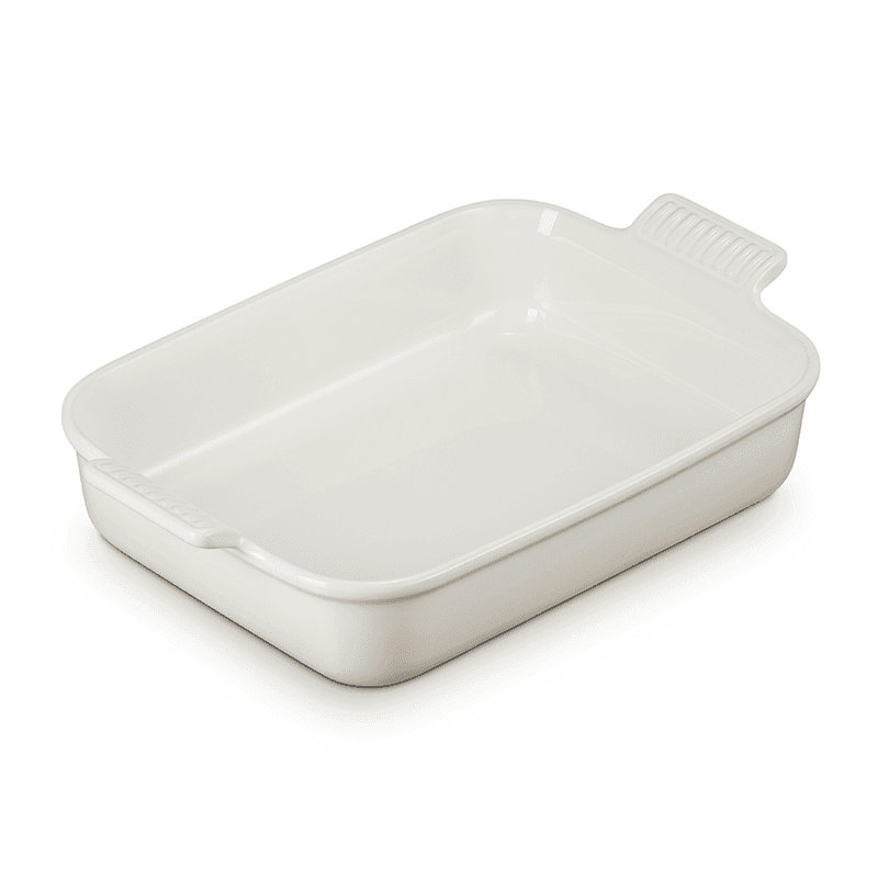 Stoneware Deep rectangular dish, 32cm - 3.85 litre, Meringue