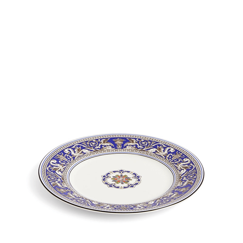 Florentine Plate, D20.6cm, Marine