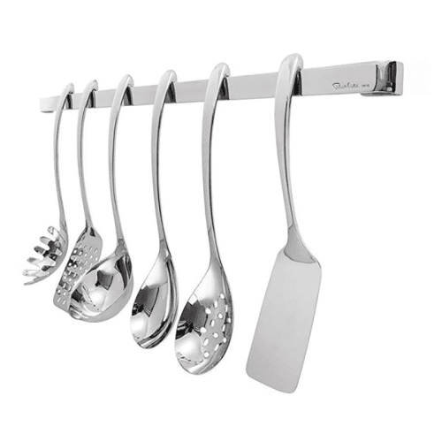 Image showing the Signature 7 piece utensil rack set, Stainless Steel product.
