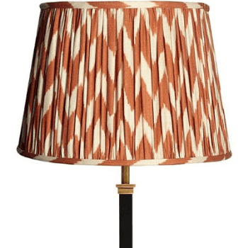 Image showing the Straight empire Shade, 30cm, orange zig-zag product.