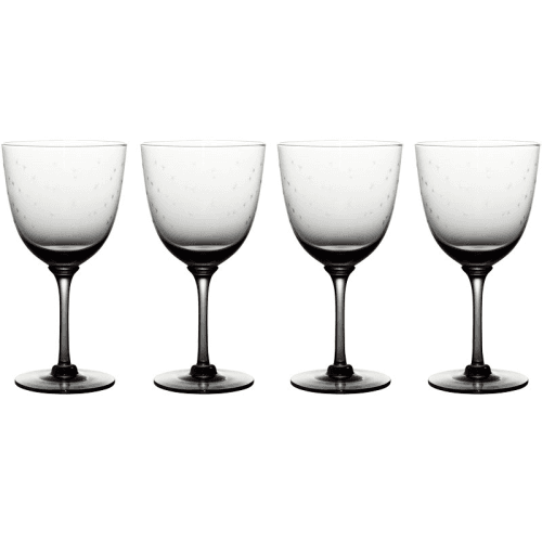 Image showing the Stars Set of 4 Wine Glasses, 250ml, Smoky product.