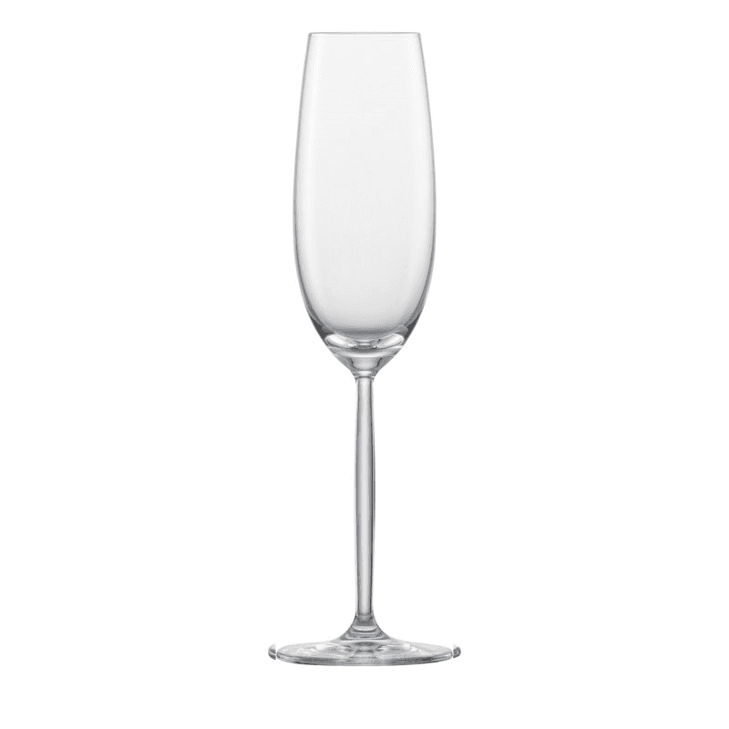 Muse Set of 4 Champagne Flutes, 220ml, Clear