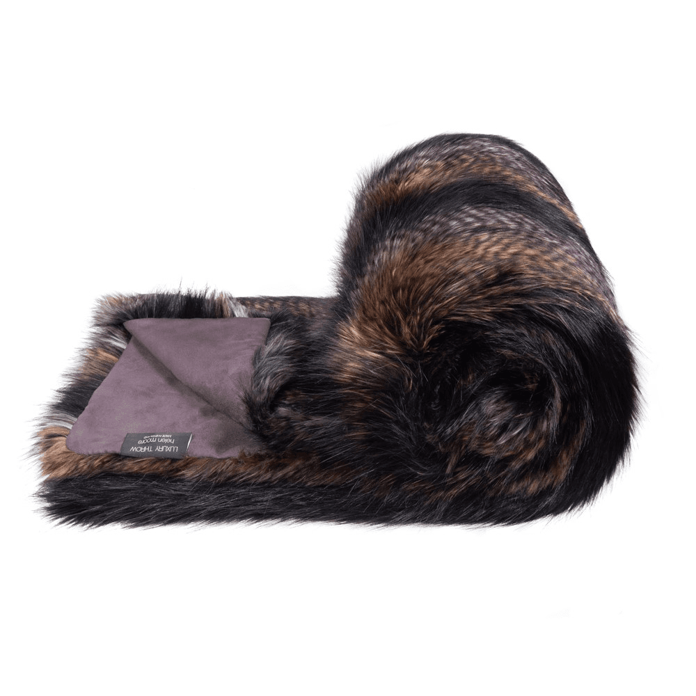 Signature Collection Double throw, 180 x 145cm, Brown Quail