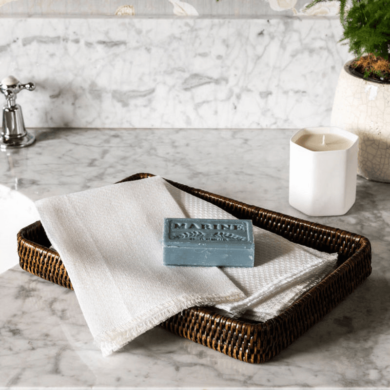 Rattan Tray, 30 x 20cm, Brown