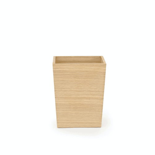 Image showing the 280 Mezza Rectangular bin, H28 x W22 x D16.5cm, Oak product.