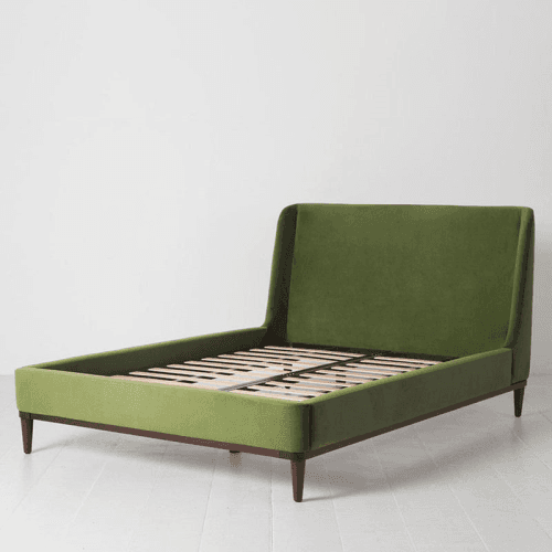Image showing the Bed 02 Velvet Double Frame, Vine product.