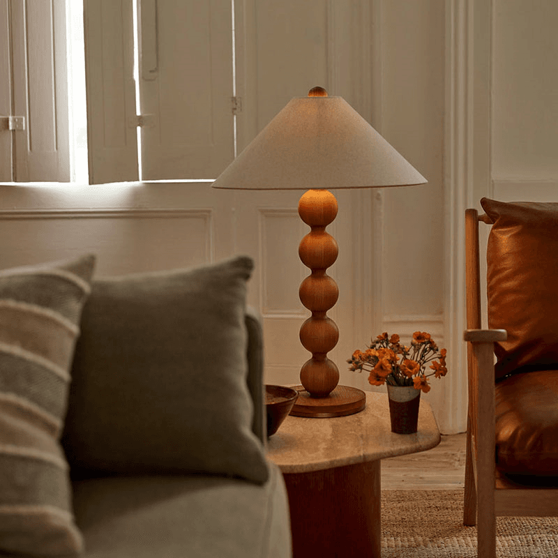 Dawes Table Lamp, H70cm, Ash