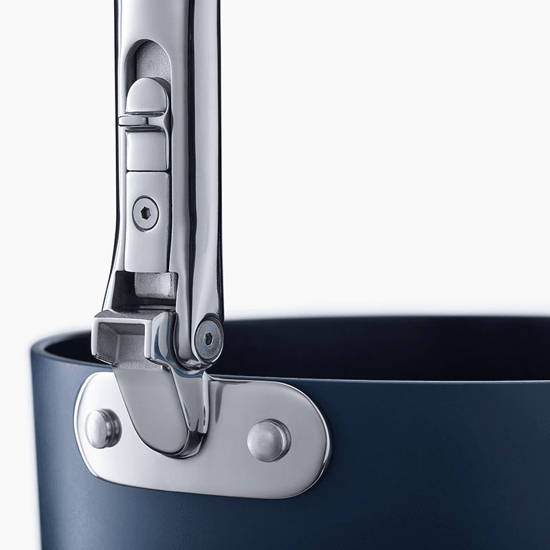 Space Folding Saucepan & Lid, 15cm, Midnight Blue