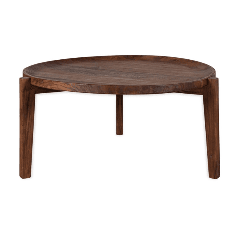 Umar Acacia Coffee Table, Dark Brown