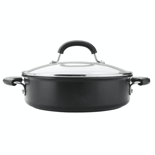 Image showing the Total Anodised Non-Stick Covered Sauteuse, 28cm, Black product.