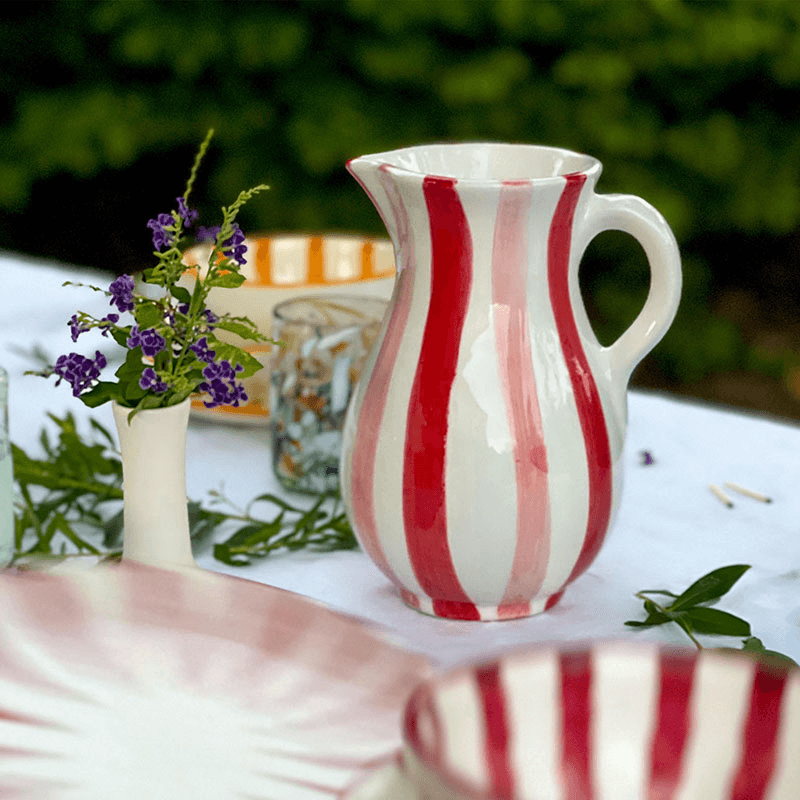 Rosa Jug, 1.2L, Pink & Red