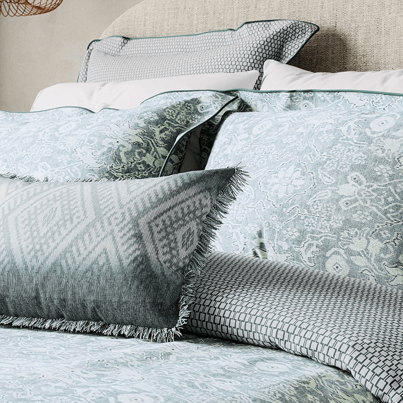 Saja Duvet Cover, Super King, Duck Egg
