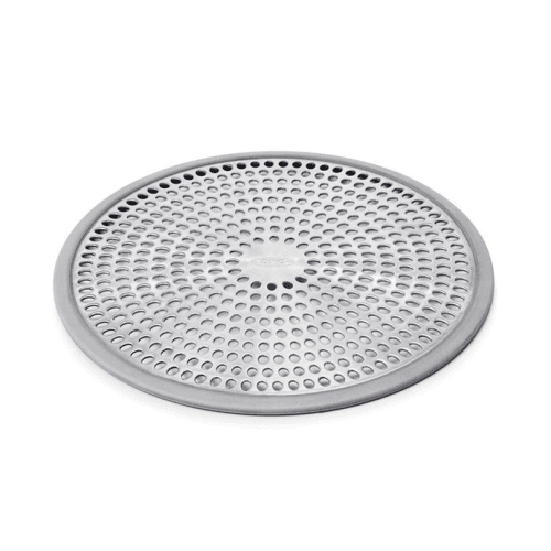 Image showing the Stainless steel shower stall drain protector, Silver product.