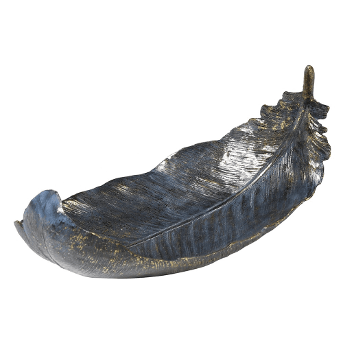 Image showing the Feather Bowl, 19 x 33cm, Gold product.