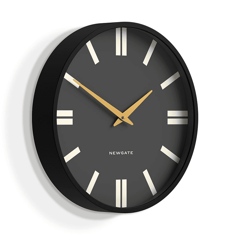Plaza Wall Clock, D43cm, Black