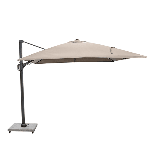 Image showing the Glow Challenger T2 Sqaure Parasol, 3m, Taupe product.