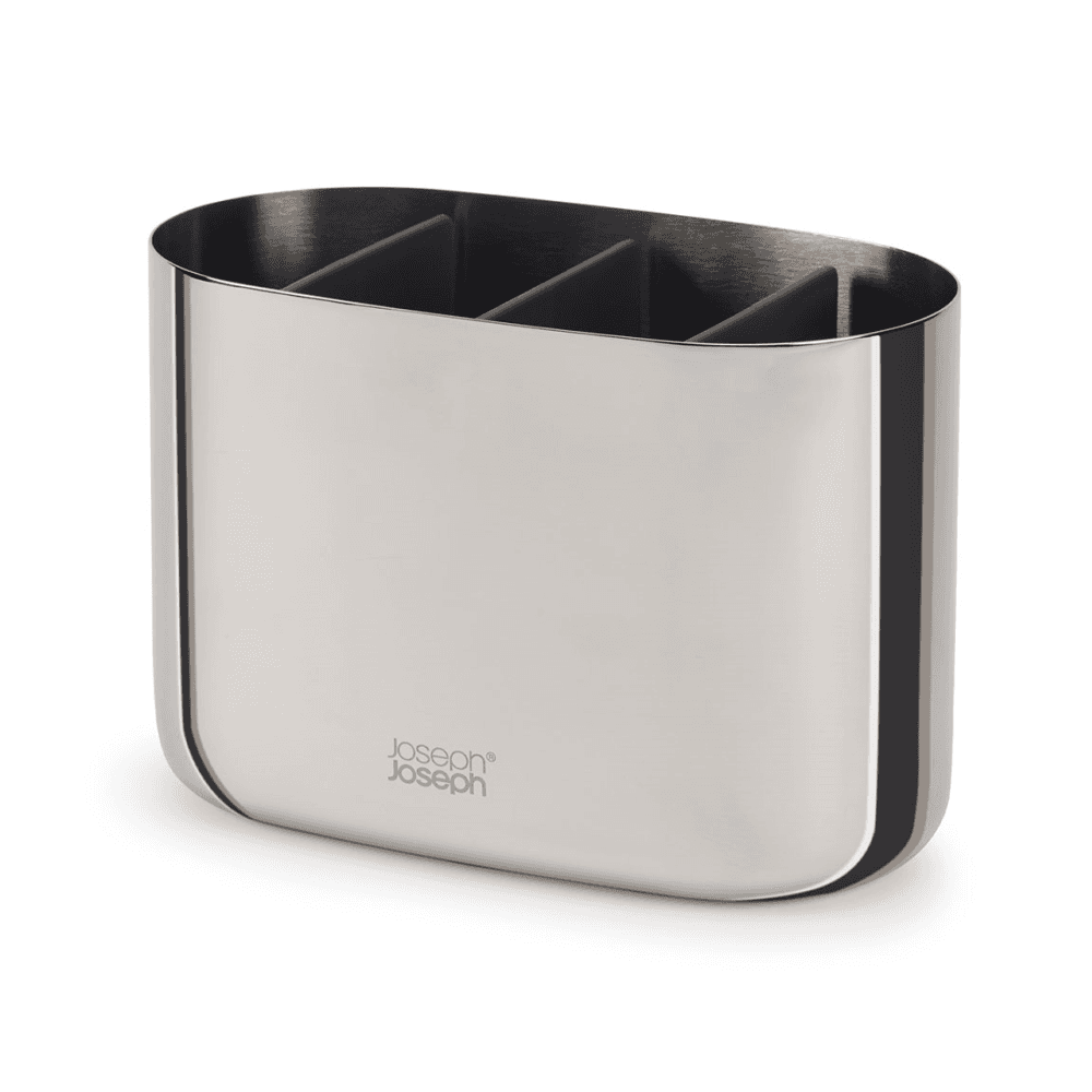 EasyStore Luxe Toothbrush Caddy, Stainless Steel