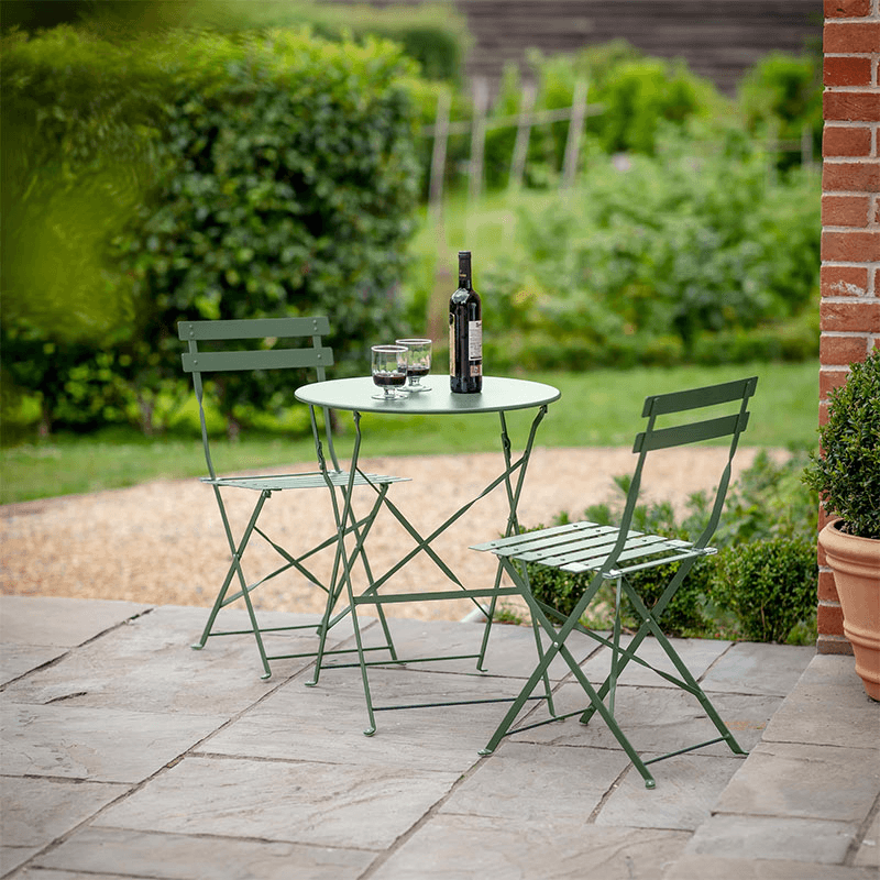 Rive Droite 3 Peice Bistro Set, Thistle Green