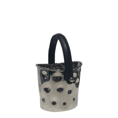 Image showing the Polo Bottle Cooler, L17.5 x W14 x H16cm, Silver product.