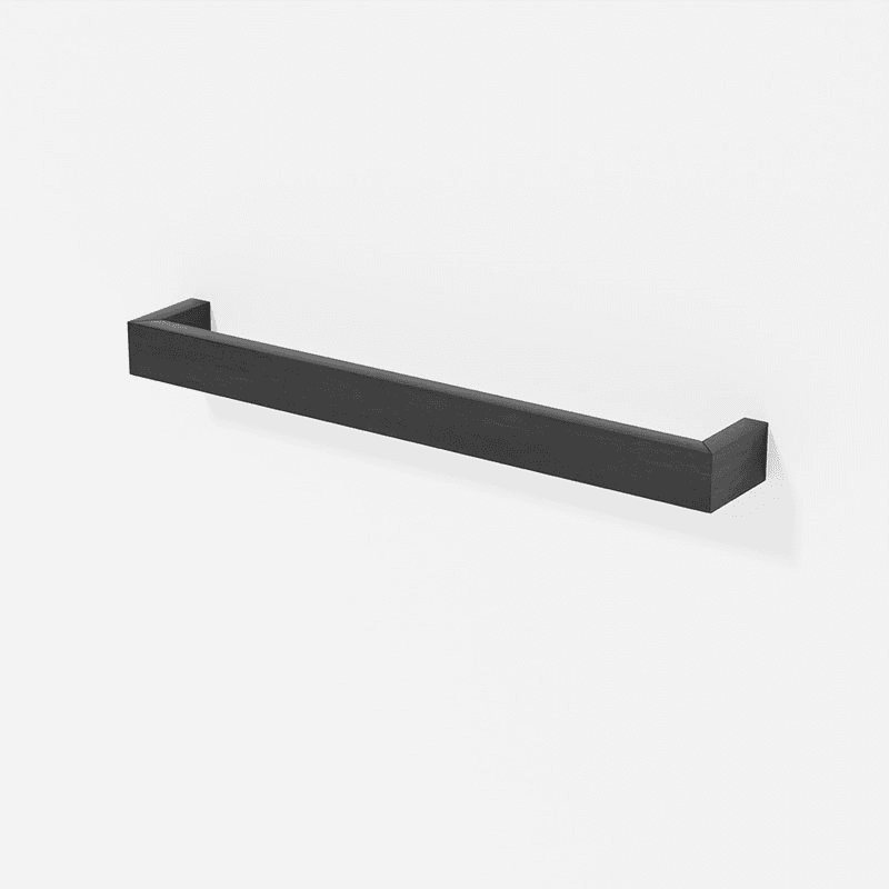 Slimline Sinlge Towel Rail, L60cm, Dark Oak