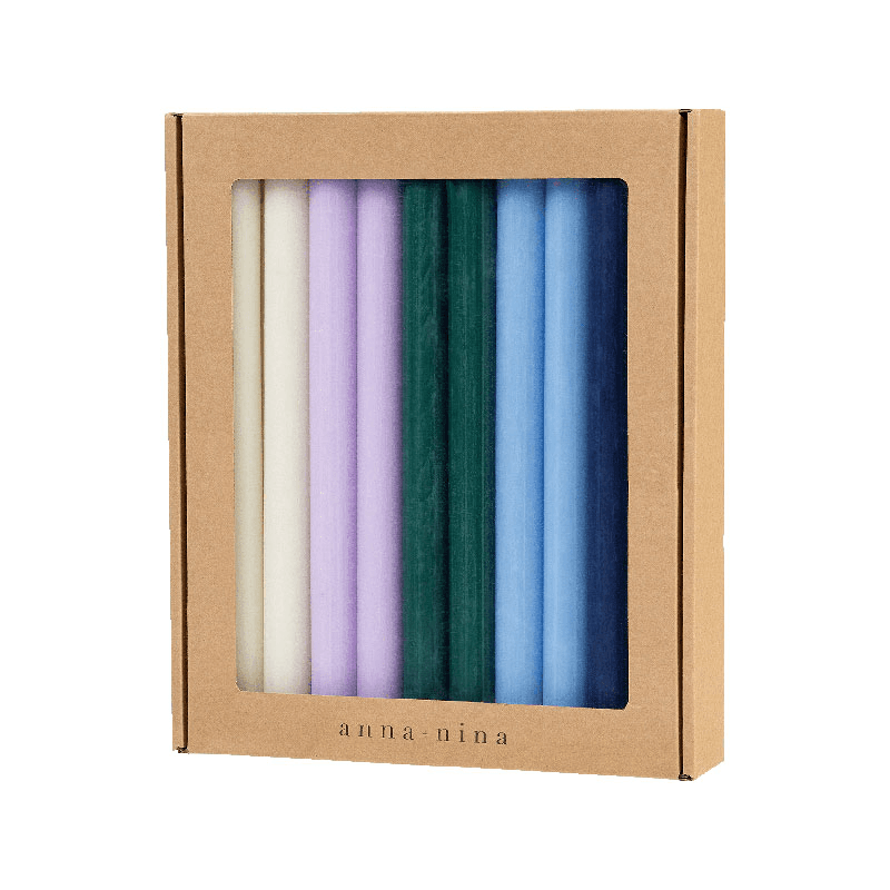 Fall Picnic Set of 20 Candles, H29cm, Multi