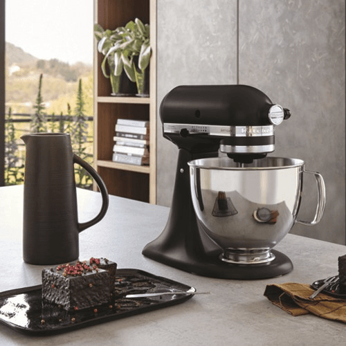Artisan Tilt Head Stand mixer, 4.8 litre, Cast Iron Black