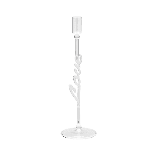Image showing the Love Candle Holder, H30cm, Silver product.