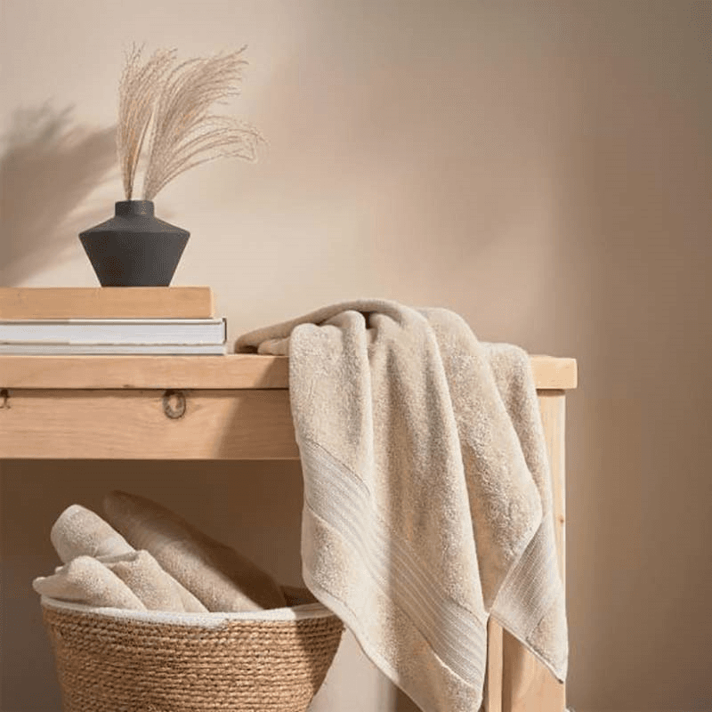Organic Eco Twist Bath Towel, Natural