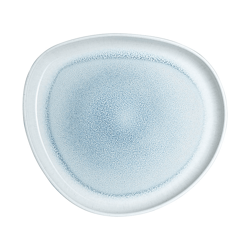 Kiln Blue Organic Platter, L30 x W27cm