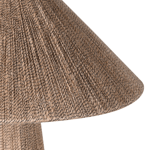 Image showing the Jute Table Lamp with Empire Shade, H47cm, Natural product.