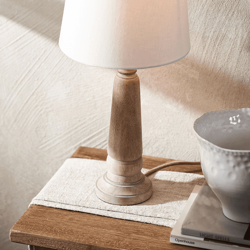Elliot Table Lamp, H31cm, Natural