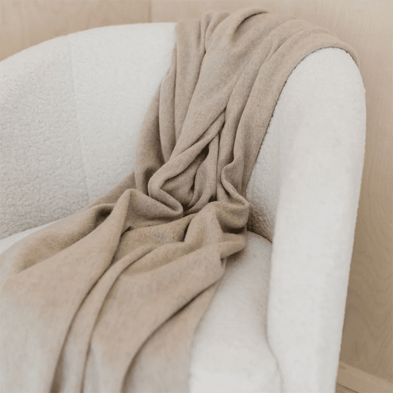 Lambswool Lambswool Blanket, 150 x 200cm, Oatmeal Melange