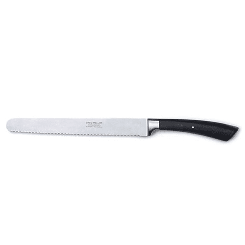 Image showing the Serrated bread knife, 22cm, stainless steel black handle product.