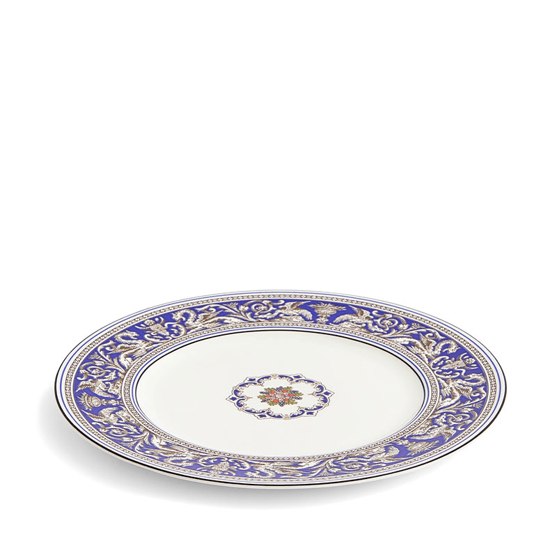 Florentine Plate, D27.3cm, Marine