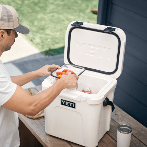 Image showing the Roadie 24 Cool Box, H44cm, White product.