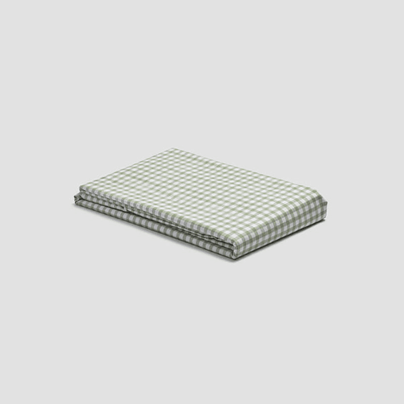 Gingham Check Duvet Cover, Double, Pear