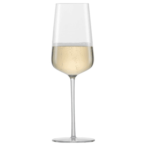 Image showing the Vervino Set of 2 Crystal Champagne Glasses, 348ml, Clear product.