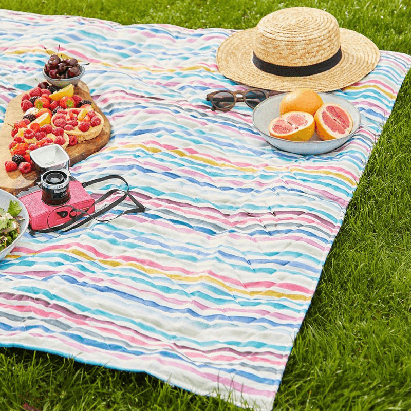 Newbury Picnic Rug, 125 x 125cm, Rainbow