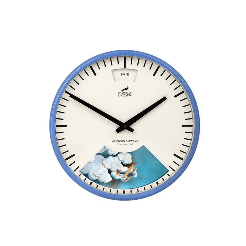 Weather Clock, Summer Blue, D33cm
